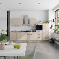 KÜCHENLEERBLOCK Easytouch 360 cm  in Eichefarben, Sandfarben  - Sandfarben/Eichefarben, MODERN, Holzwerkstoff/Metall (360cm) - Nobilia