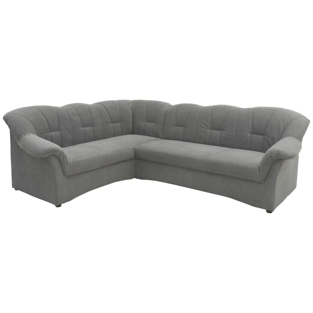 Thumbnail - Mid.you Ecksofa, Dunkelgrau, Textil, Uni, 5-Sitzer, L-Form, 243x192 cm, Made in EU, FSC Mix, Rücken echt, Armteil links,...