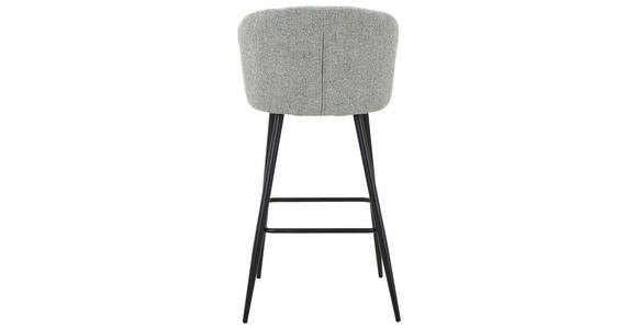 BARHOCKER in Schwarz, Graugrün  - Schwarz/Graugrün, MODERN, Textil/Metall (55/103/55cm) - Carryhome