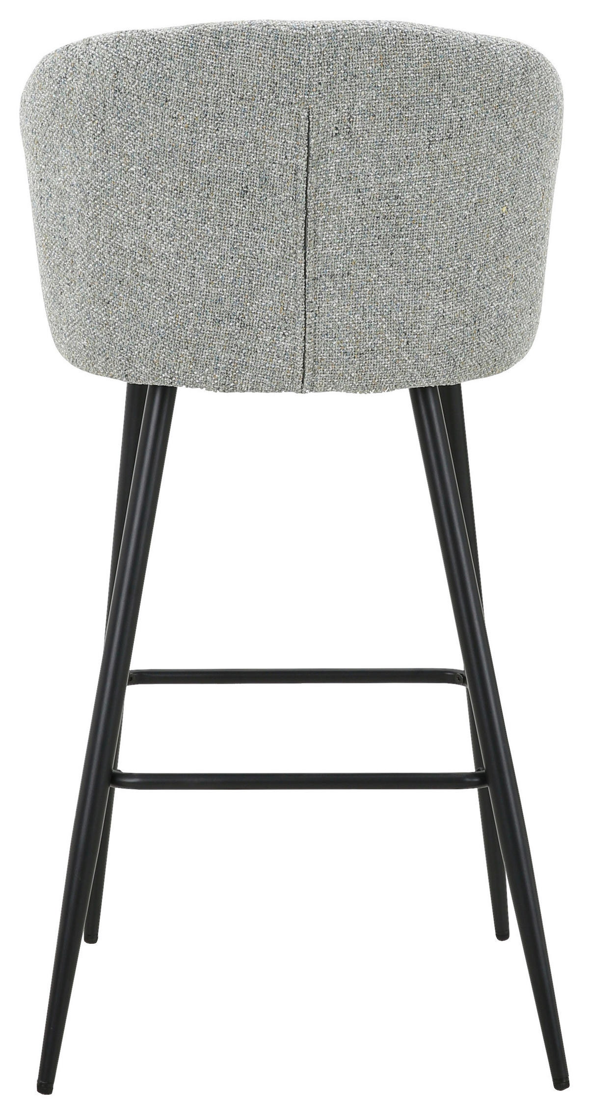 BARHOCKER in Metall, Textil Schwarz, Graugrün  - Schwarz/Graugrün, MODERN, Textil/Metall (55/103/55cm) - Carryhome