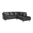 WOHNLANDSCHAFT - Alufarben/Braun, Design, Leder/Metall (220/246cm) - Celina Home
