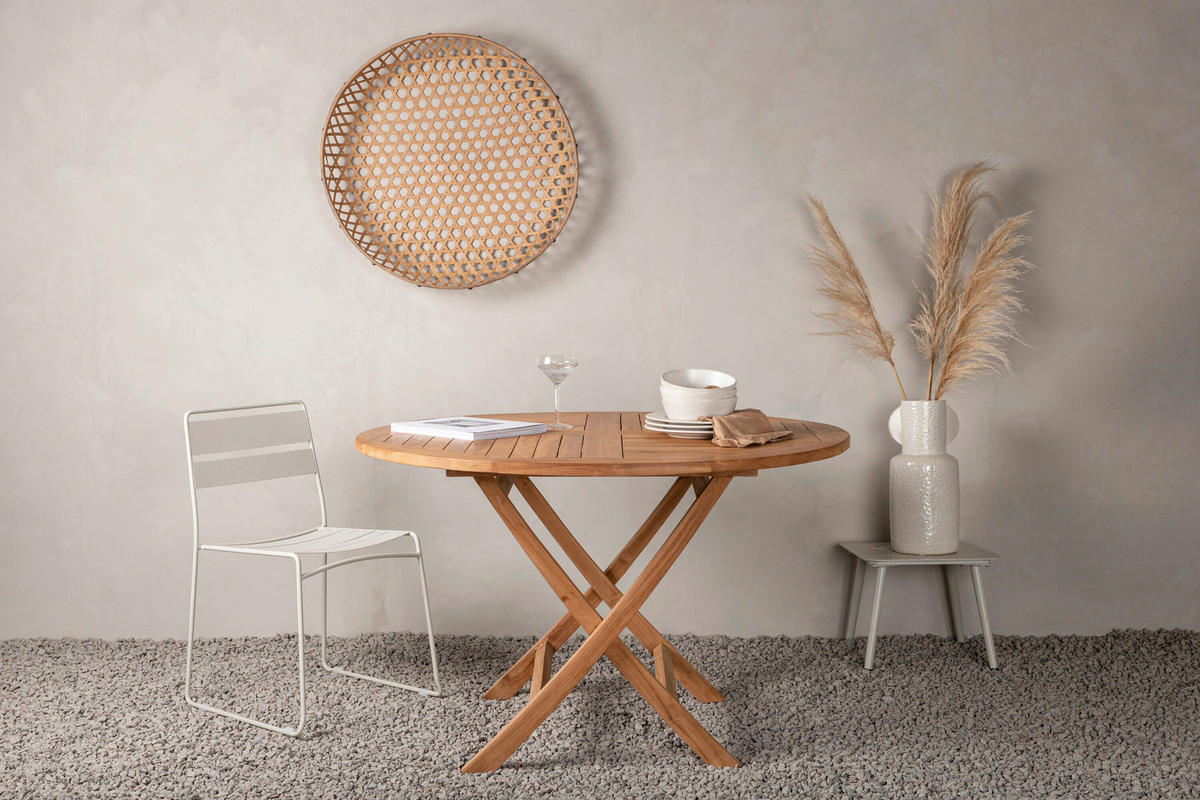 GARTENTISCH  - Hellbraun, MODERN, Holz (120/75cm) - Gardenson