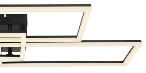 Thumbnail - Globo Led-Deckenleuchte, Opal, Schwarz, F, 40x8x90 cm, Farben fixierbar, Smartphone-Steuerung, Farbtemperaturwechsler, L...