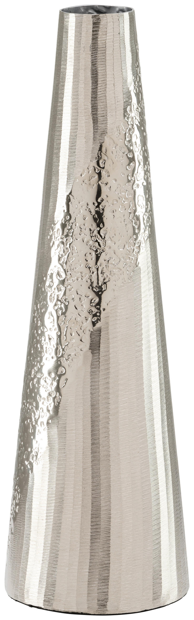 VÁZA, kov, 46.5 cm - niklová, Design, kov (15/46cm) - Ambia Home