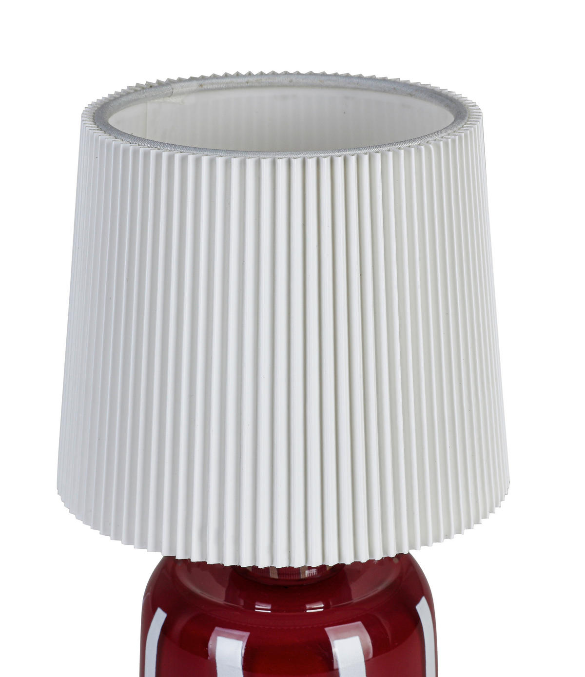 BORDSLAMPA 12/22 cm   - vit/röd, Lifestyle, metall/glas (12/22cm) - Novel