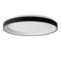 LED-DECKENLEUCHTE Vidal 48/48/6 cm   - Schwarz, Design, Kunststoff (48/48/6cm) - Lucide