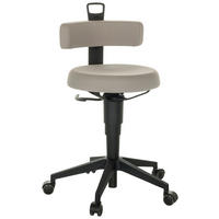 BÜROHOCKER 40/74-86/46 cm  - Schwarz/Grau, Basics, Kunststoff/Textil (40/74-86/46cm) - MID.YOU