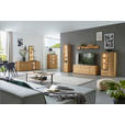 WOHNWAND  in Dunkelgrau, Wildeiche  324/202/45 cm  - Wildeiche/Dunkelgrau, Design, Glas/Holz (324/202/45cm) - Valnatura