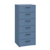 KOMMODE Primolar Garda  in 50/118/41 cm  - Blau/Schwarz, Design, Holzwerkstoff/Kunststoff (50/118/41cm) - Xora