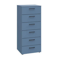 KOMMODE Primolar Garda  in 50/118/41 cm  - Blau/Schwarz, Design, Holzwerkstoff/Kunststoff (50/118/41cm) - Xora