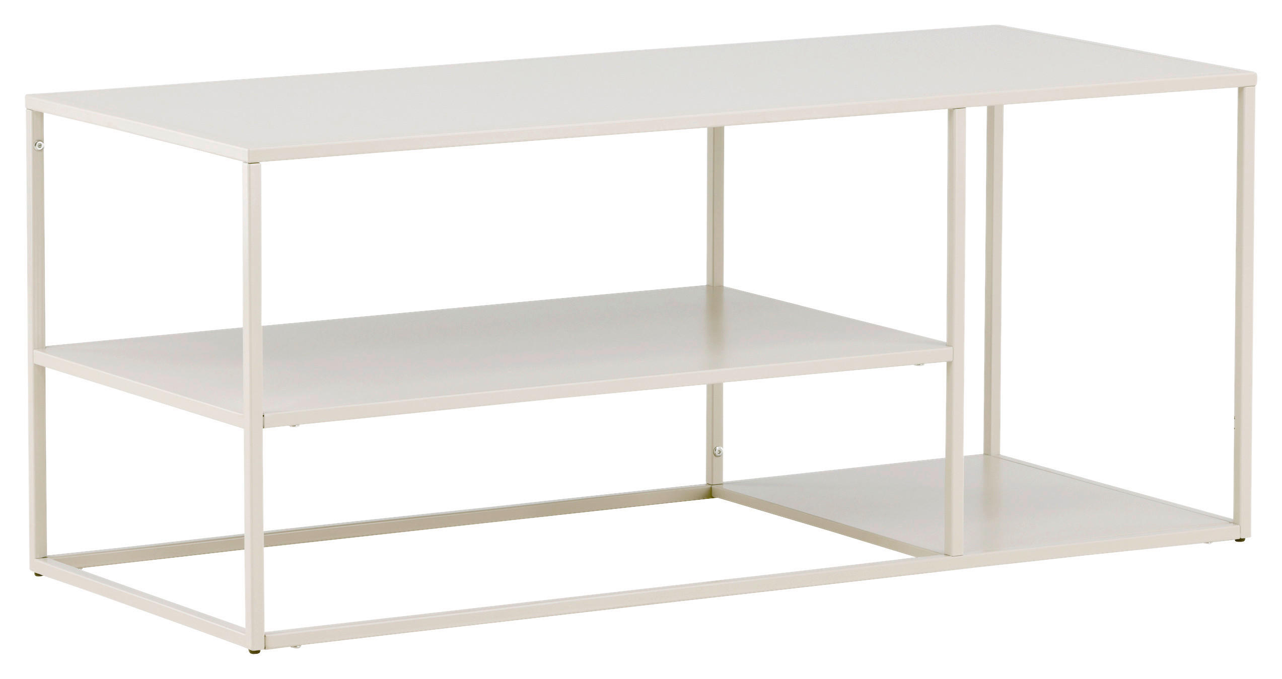 COUCHTISCH 120/50/50 cm rechteckig Beige  - Beige, Design, Metall (120/50/50cm) - Livetastic