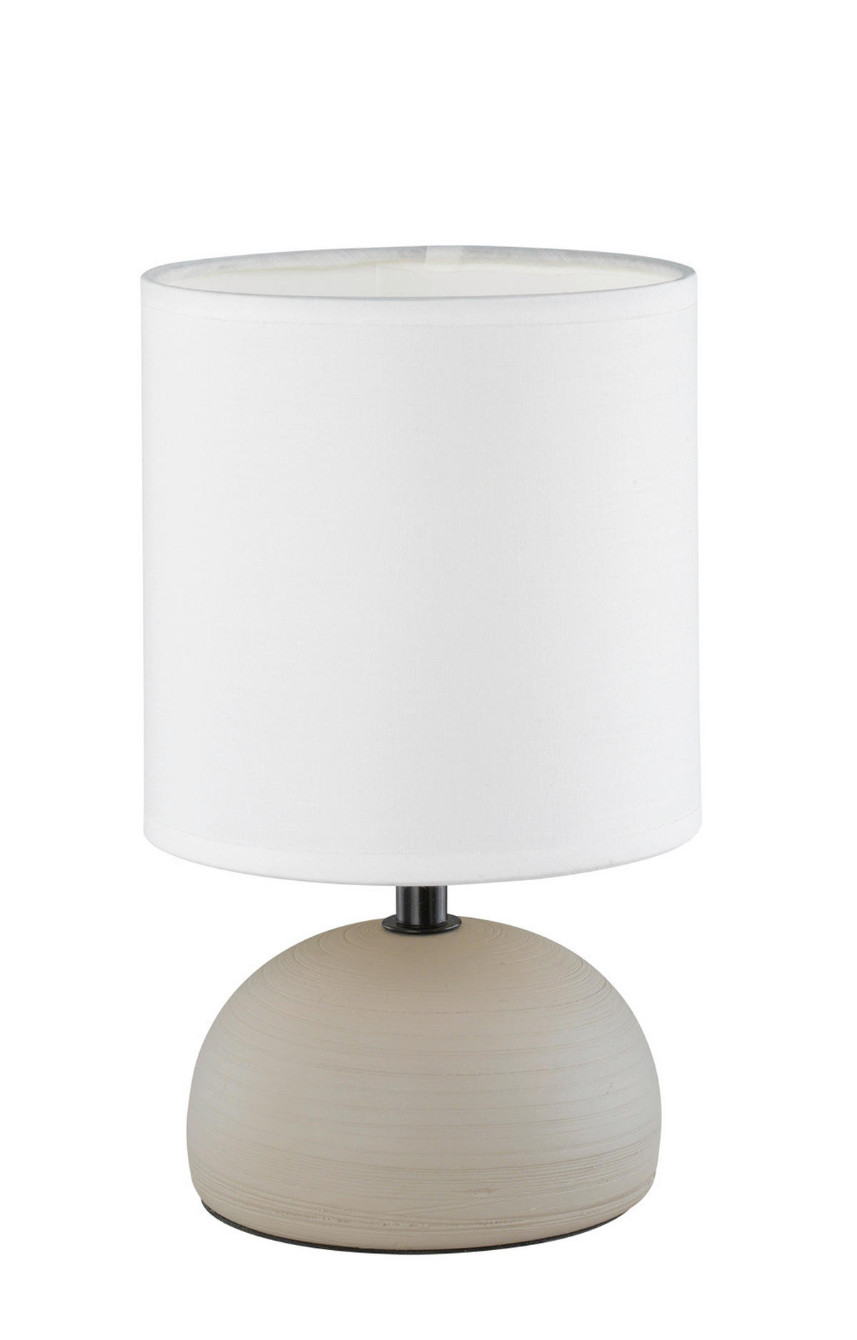 STONA LAMPA Luci  - bela/kapućino, Osnovno, tekstil/keramika (14/23cm)