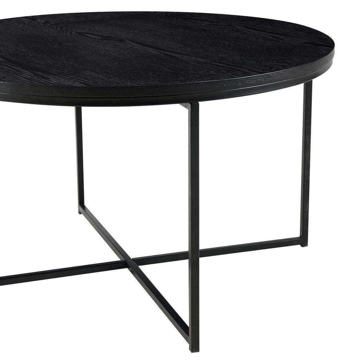 COUCHTISCH in Holz, Metall, Holzwerkstoff 80/80/46 cm  - Schwarz, Design, Holz/Holzwerkstoff (80/80/46cm) - Livetastic