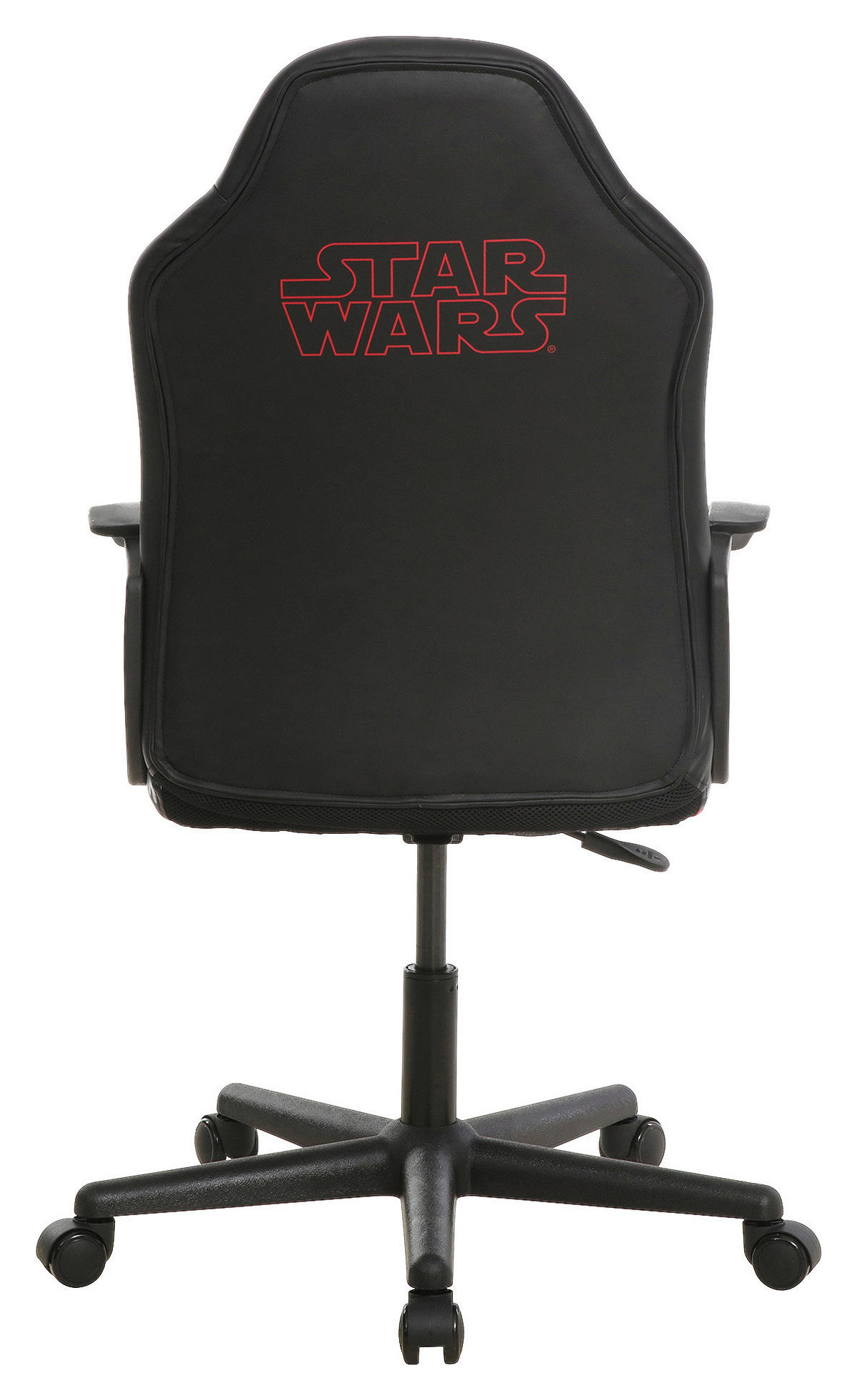HERNÍ ŽIDLE, vzhled kůže, červená, černá - černá/červená, Design, textil/plast (60/98,5-108/63,6cm) - Star Wars