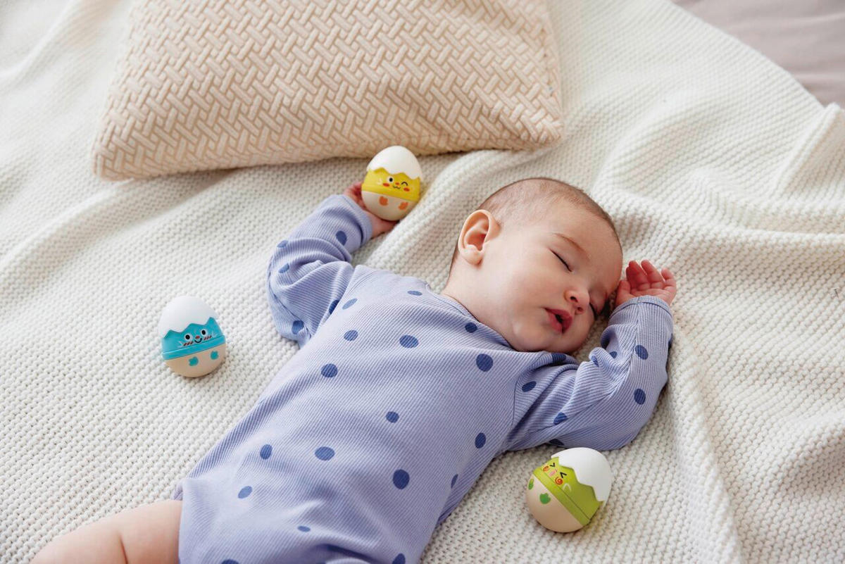 RASSEL Hape Baby Spielzeug  - Multicolor, Basics, Holzwerkstoff/Kunststoff (5,3/6,5/5,3cm) - Hape