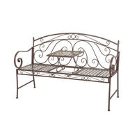 GARTENBANK 53/94,5/147 cm  in Braun  - Braun, Basics, Metall (53/94,5/147cm) - Gardenson