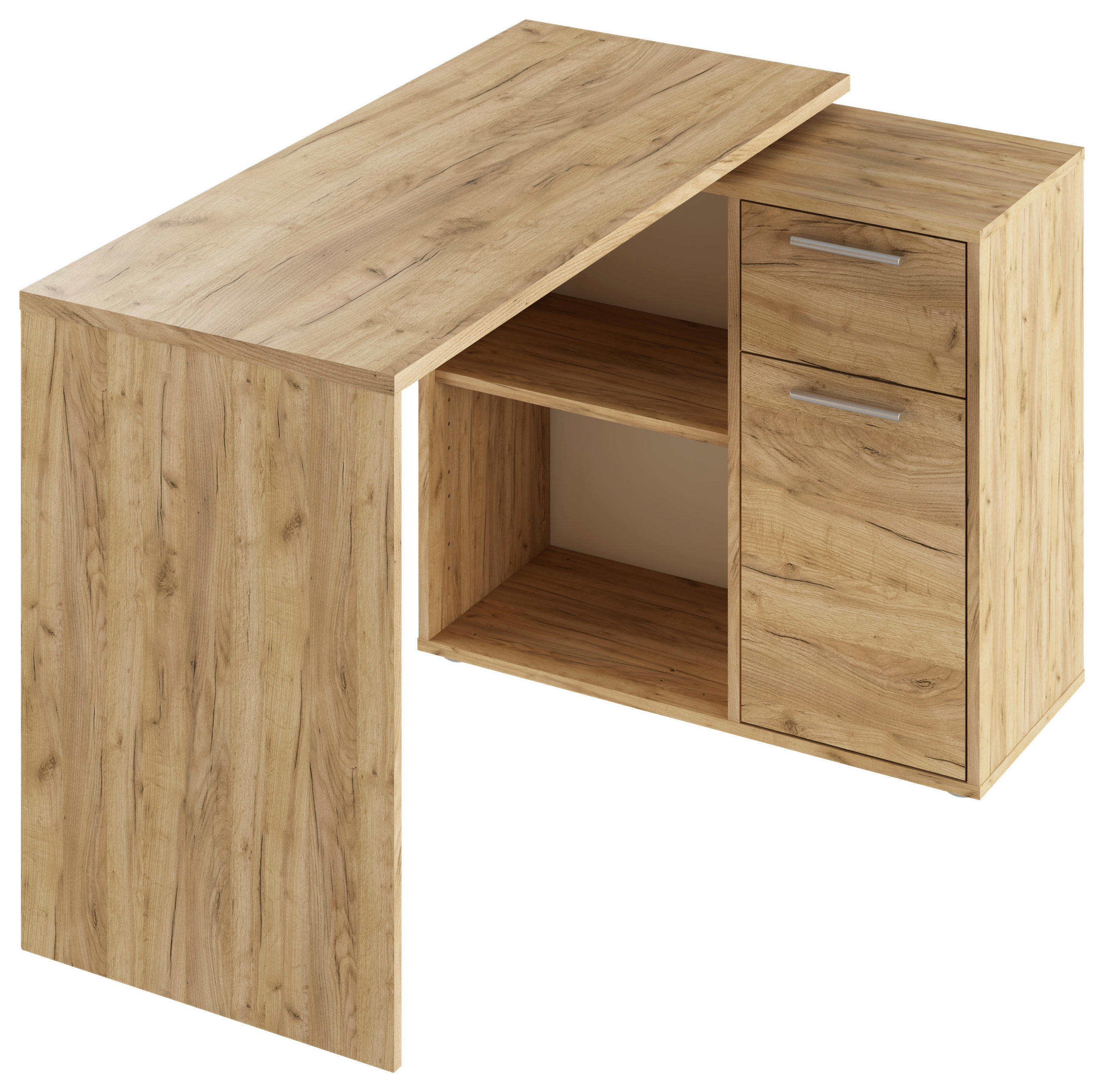 PÍSACÍ STÔL, dub sonoma, 117/75/83 cm - farba duba/dub sonoma, Design, kompozitné drevo (117/75/83cm) - Xora