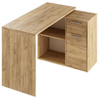 PÍSACÍ STÔL, dub sonoma, 117/75/83 cm - farba duba/dub sonoma, Design, kompozitné drevo (117/75/83cm) - Xora