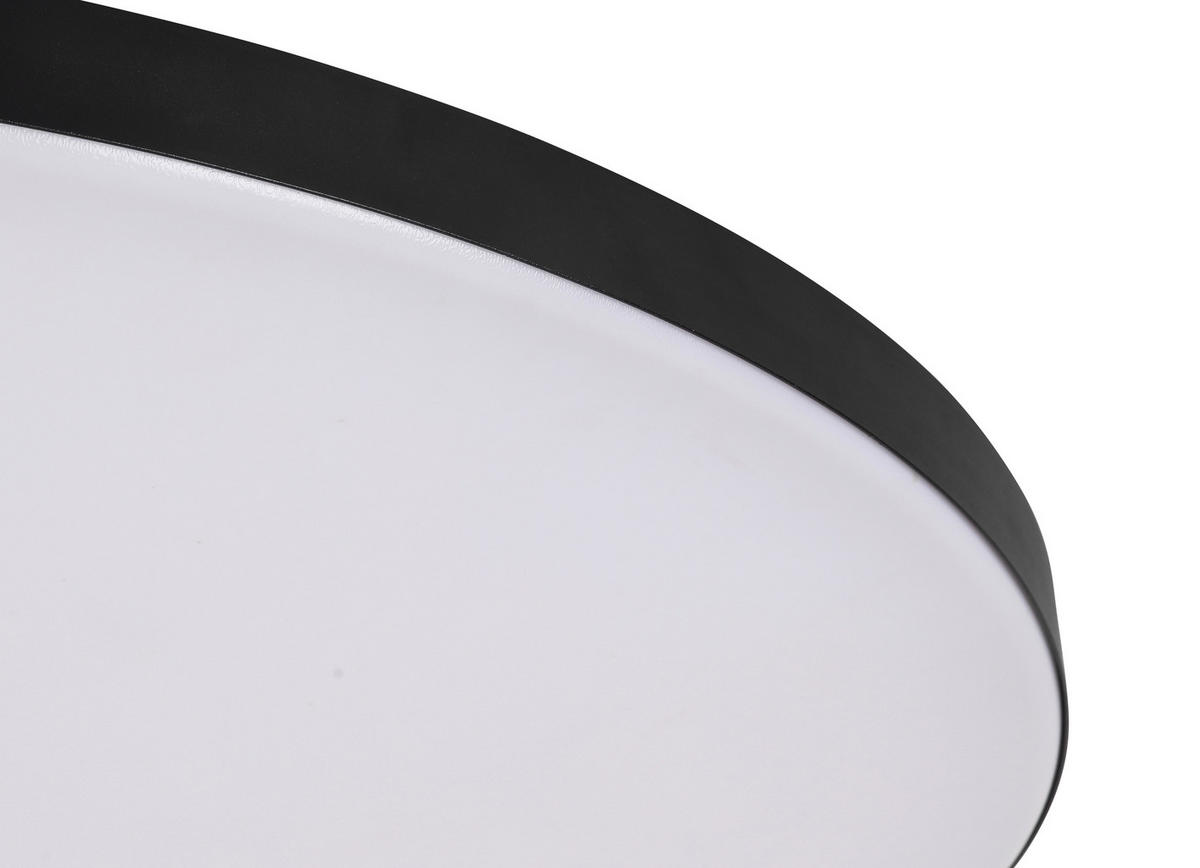 LED-DECKENLEUCHTE  79,5/10,5 cm    - Schwarz, Design, Kunststoff/Metall (79,5/10,5cm) - Novel