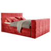 BOXSPRING-ÁGY 180/200 cm  piros  - piros, Konventionell, textil (180/200cm) - Carryhome