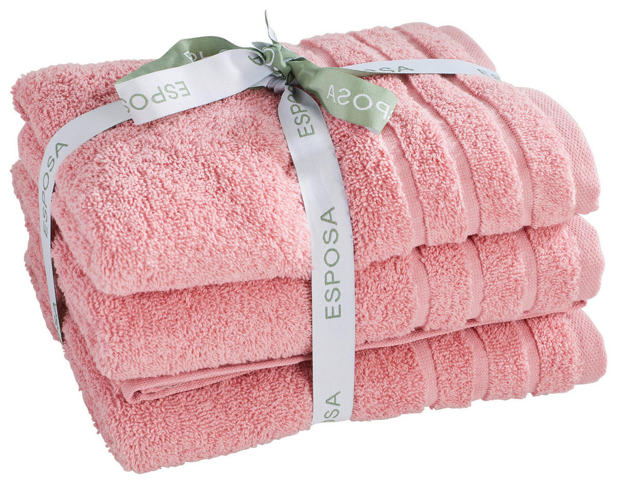 FROTTÍR TÖRÖLKÖZŐ SZETT 50/90 cm mauve  - mauve, Basics, textil (50/90cm) - Esposa