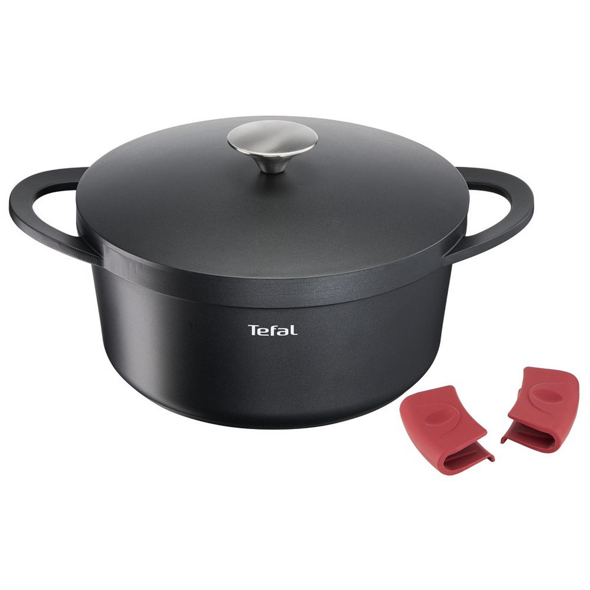 KOCHTOPF TRATTORIA 4,2 L  - Edelstahlfarben/Schwarz, Basics (31/26/13,5cm) - Tefal