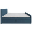 BOXBETT 180/200 cm  in Blau  - Blau/Schwarz, Basics, Kunststoff/Textil (180/200cm) - Carryhome