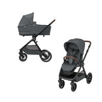 KOMBIKINDERWAGEN  Oxford+  Twillic Graphite  - Dunkelgrau, Basics, Textil (58/110/95.5cm) - Maxi-Cosi