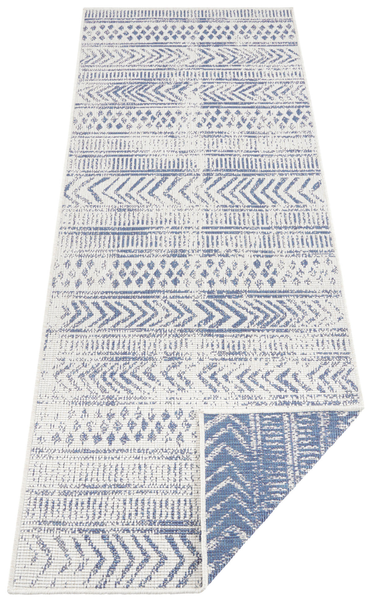 LÄUFER 80/350 cm Twin Supreme  - Blau/Creme, Design, Kunststoff (80/350cm)