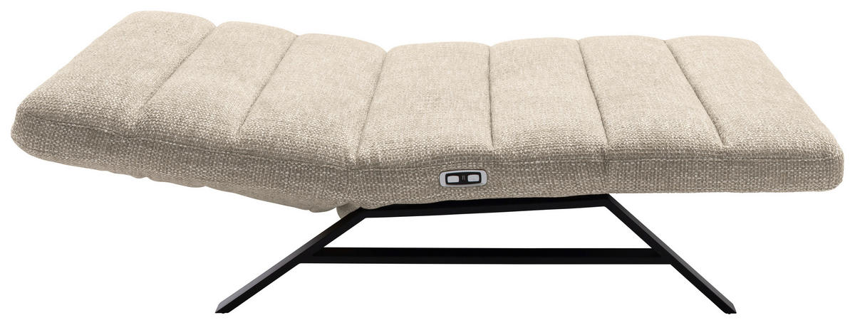 RELAXLIEGE Chenille Platinfarben  - Platinfarben/Schwarz, Design, Textil/Metall (120/54-113/158-198cm) - Pure Home Lifestyle