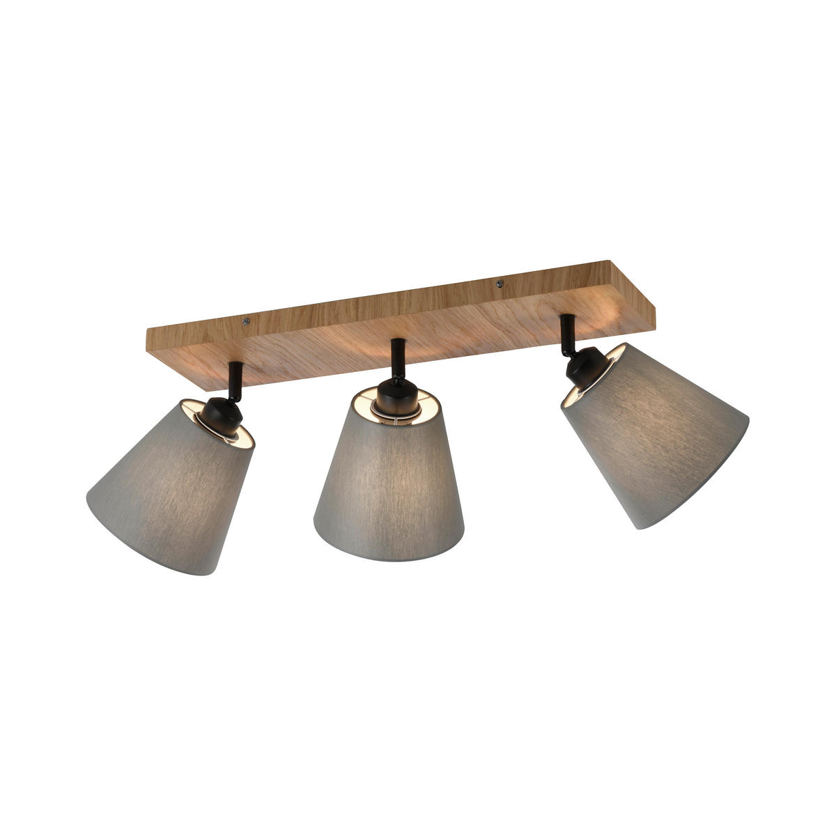 DECKENLEUCHTE    77/28/26 cm  - Natur, Holzwerkstoff/Metall (77/28/26cm)