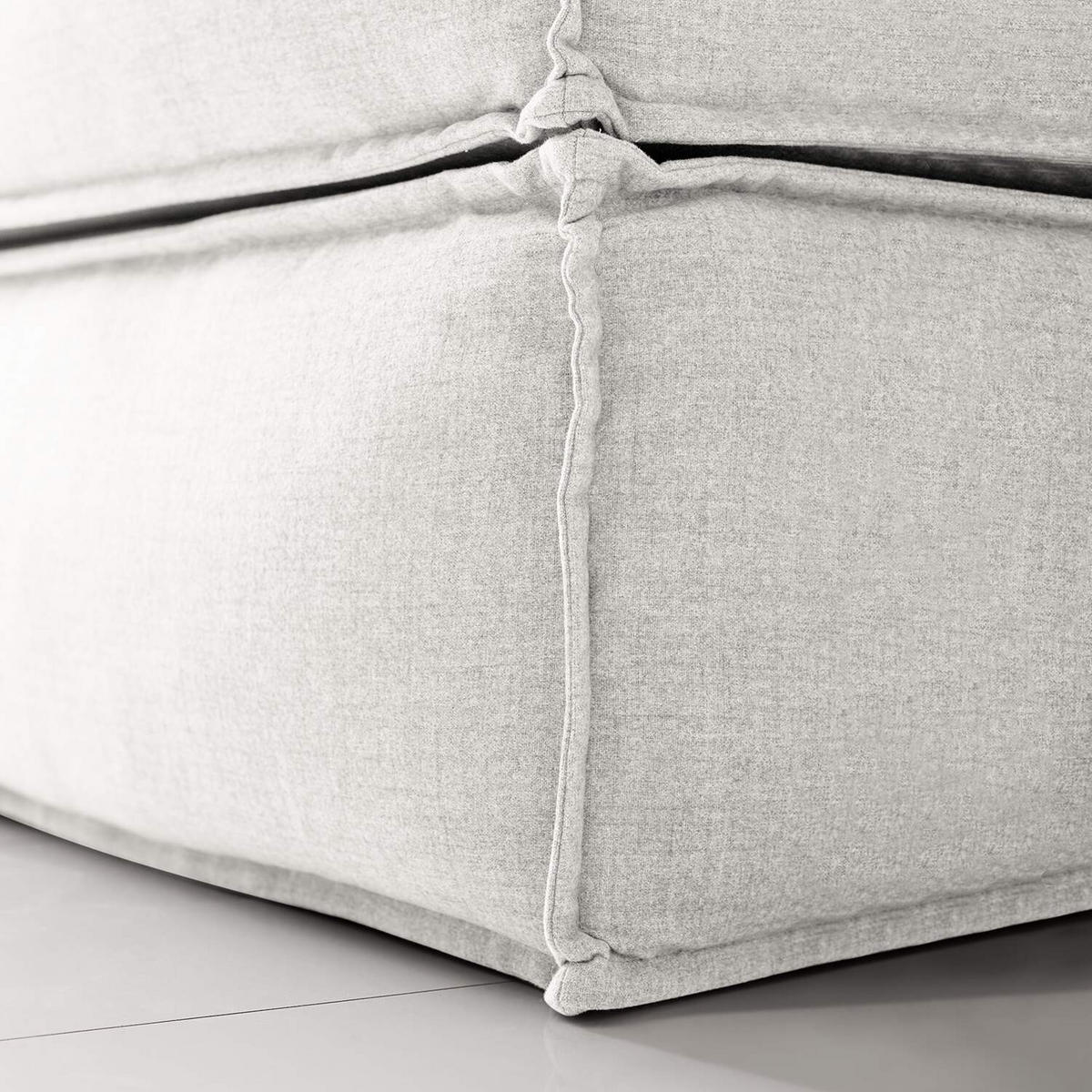 BOXSPRINGBETT 180/200 cm  in Creme  - Creme/Schwarz, Design, Textil (180/200cm) - home24