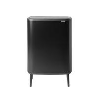 KOŠ ZA SMETI - črna, Basics, kovina/umetna masa (54.5/81.5/31.2cm) - Brabantia