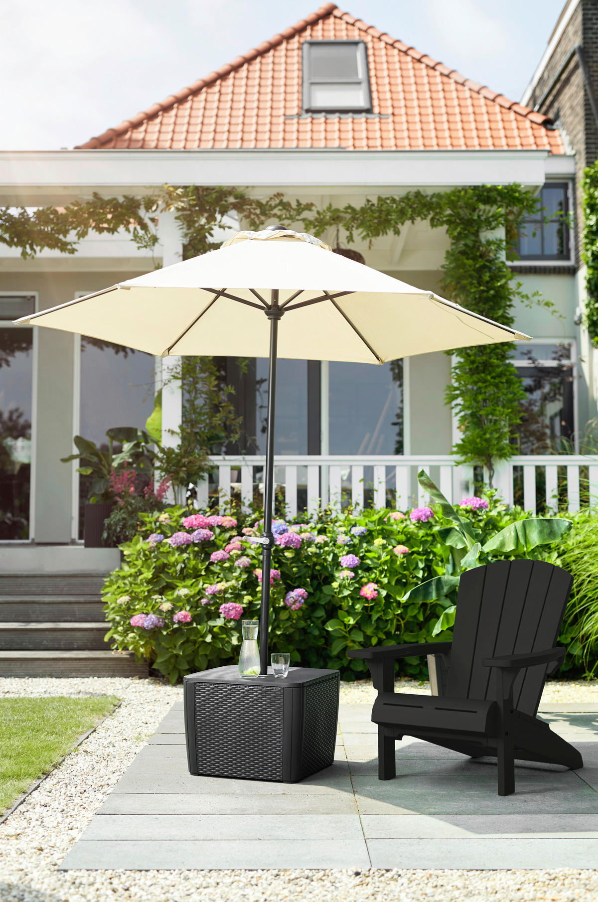GARTENSESSEL Kunststoff Anthrazit  - Anthrazit, Basics, Kunststoff (81/96,5/93cm) - Keter