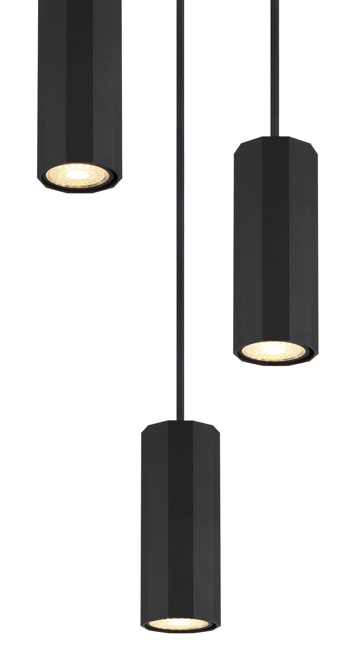 VISEČA SVETILKA  JAMES      21/120 cm      GU10 - črna, Design, kovina (21/120cm) - Globo