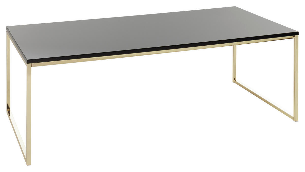 COUCHTISCH in Holzwerkstoff 120/60/45 cm  - Goldfarben/Schwarz, Design, Holzwerkstoff/Metall (120/60/45cm) - MID.YOU