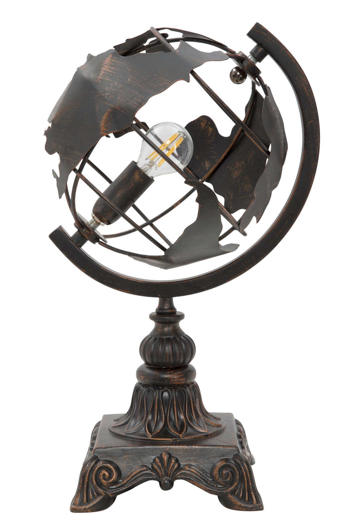TISCHLEUCHTE 24/20/40 cm  - Schwarz, Trend, Metall (24/20/40cm) - Mauro Ferretti