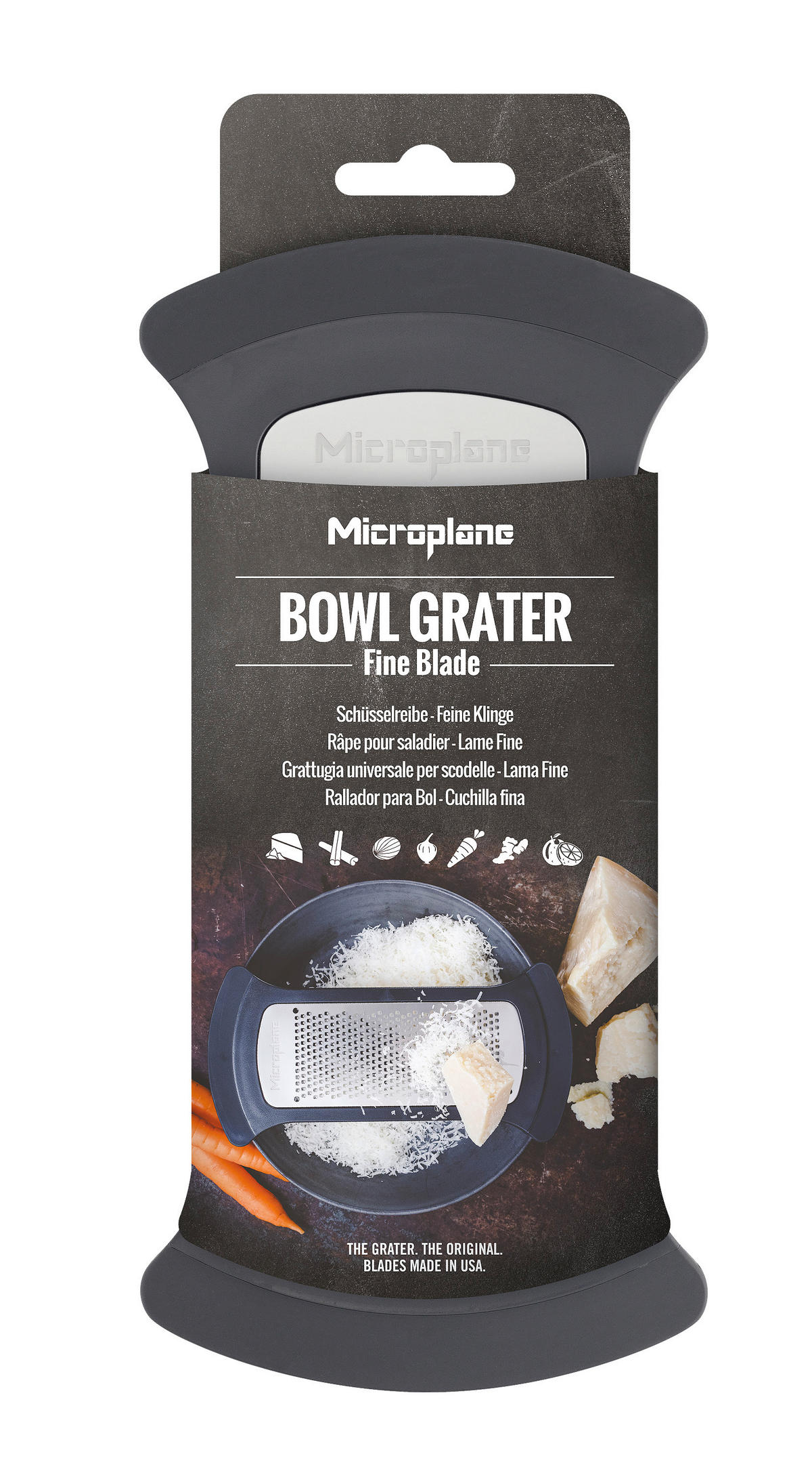 RENDE - crna, Osnovno, metal/plastika (21.2/10.3/2cm) - MICROPLANE