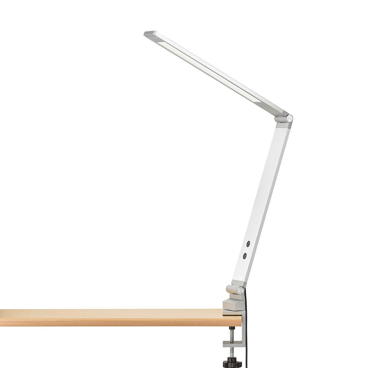 LED-KLEMMLEUCHTE Geri 5/38 cm   - Hellgrau, Basics, Metall (5/38cm) - Fischer & Honsel