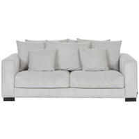 2,5-SITS SOFFA i manchester greige  - greige/svart, Klassisk, trä/textil (203/83/126cm) - MID.YOU