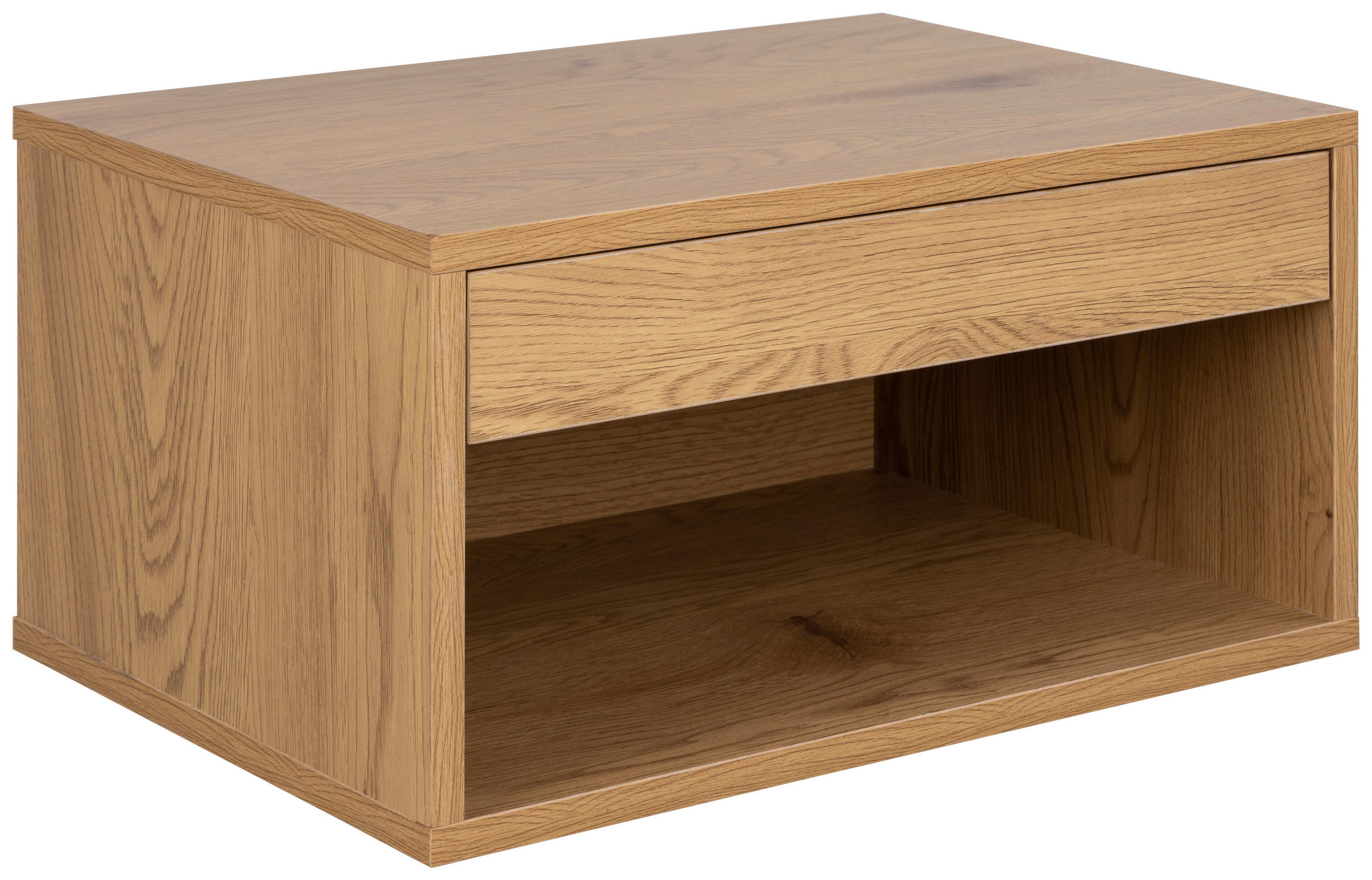 Noptieră, 50/24,3/35 cm, culoare lemn stejar