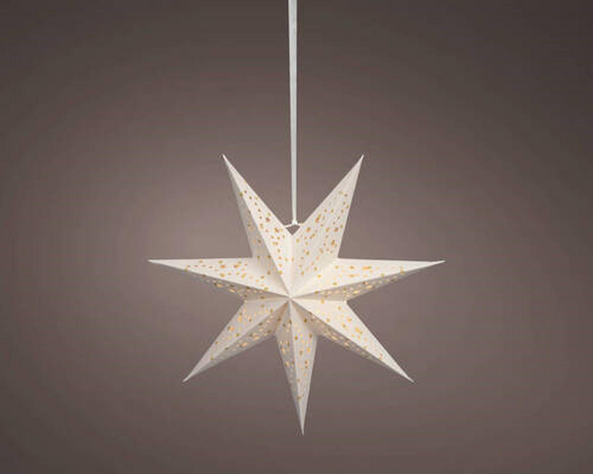 LED-DEKOLEUCHTE  - Weiß, KONVENTIONELL, Papier (38,00/38,00/18,50cm)