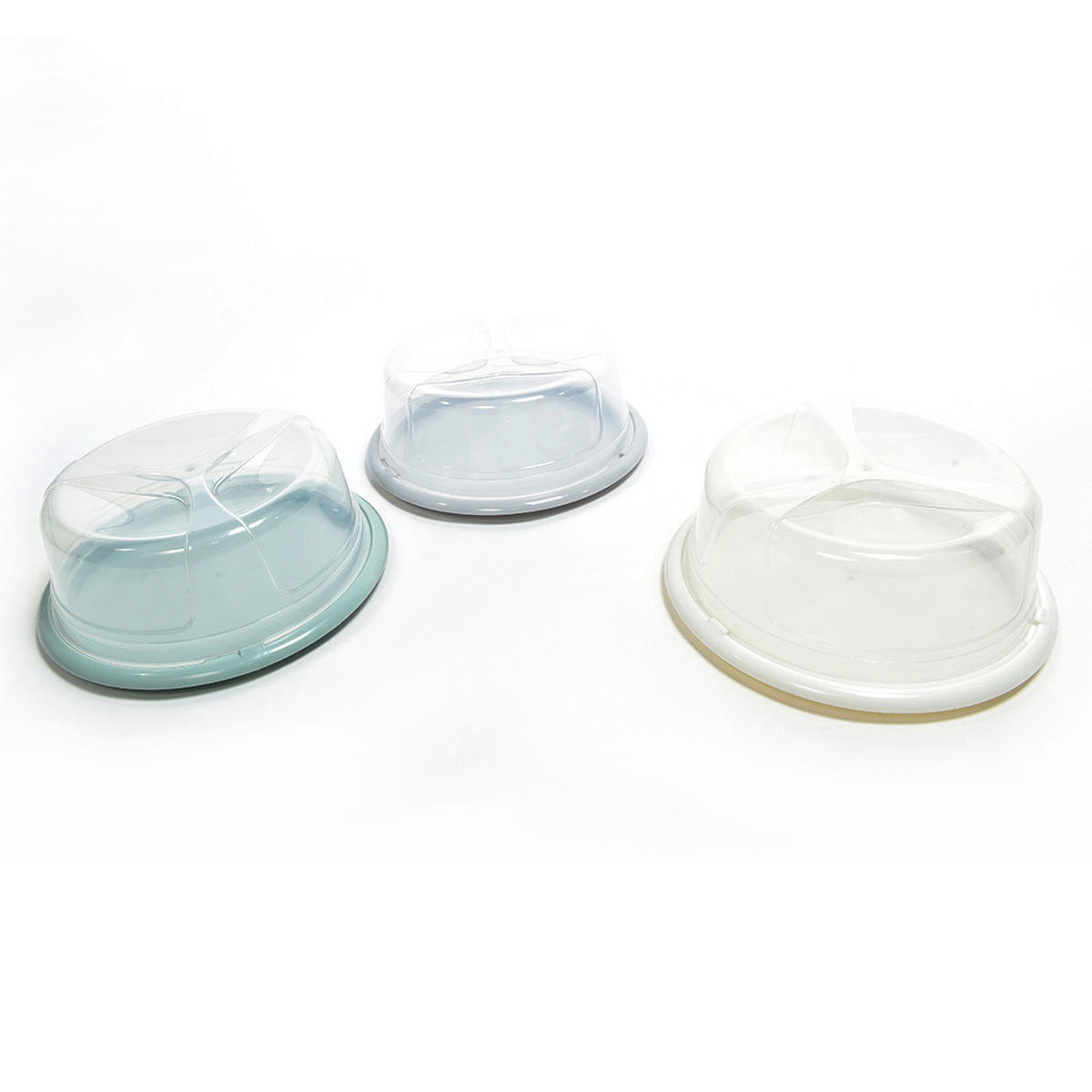 POSODA ZA SHRANJEVANJE PECIVA        30/12 cm      - svetlo modra/krem barve, Basics, umetna masa (30/12cm)