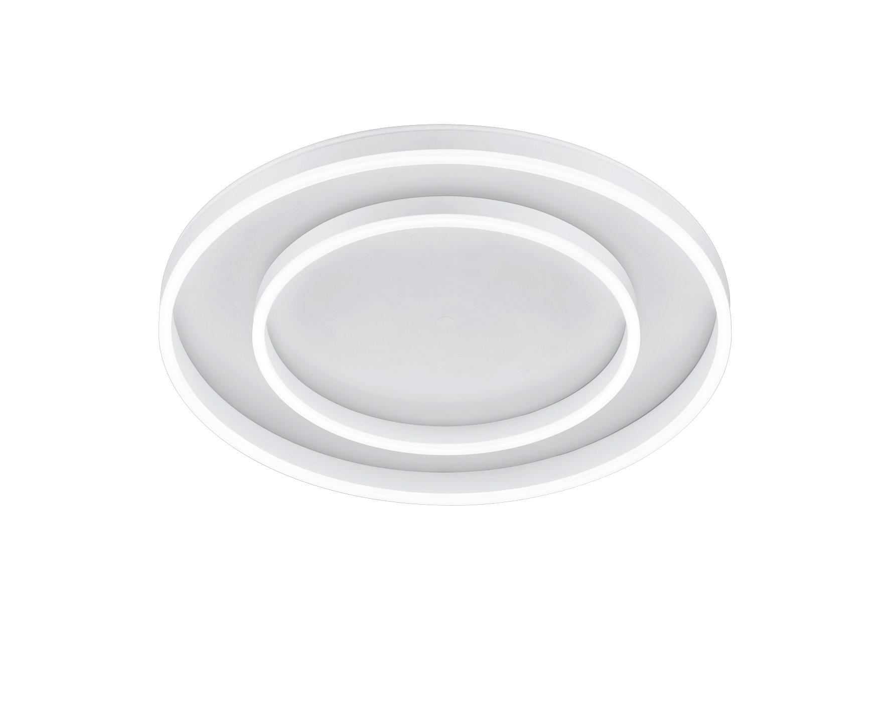 LED-DECKENLEUCHTE Sona 59,5/7,5 cm - Weiß, Design, Metall (59,5/7,5cm) - Helestra