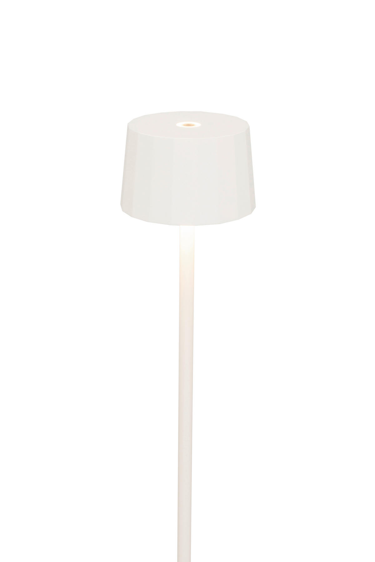 AKKU-STEHLEUCHTE - Weiss, Design, Kunststoff/Metall (16/120cm) - Dieter Knoll