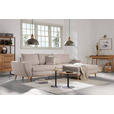 ECKSOFA in Webstoff Beige  - Eichefarben/Beige, Design, Holz/Textil (282/175cm) - Carryhome