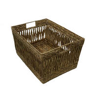 REGALKORB 40/30/20 cm  - Naturfarben, Basics, Naturmaterialien/Metall (40/30/20cm) - Landscape