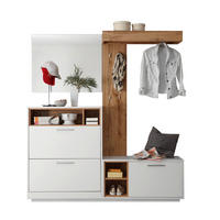 GARDEROBE  in 177/195/32 cm  - Eichefarben/Weiß, Design, Holzwerkstoff (177/195/32cm) - MID.YOU