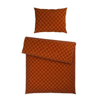 BETTWÄSCHE 2-teilig Satin 140/200 cm  - Orange, Design, Textil (140/200cm) - Ambia Home