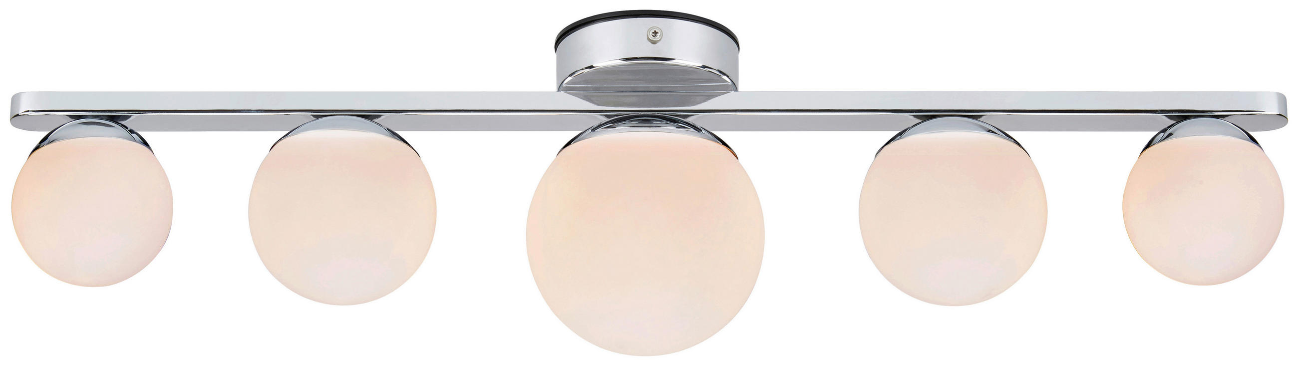 DECKENLEUCHTE PURO 65/16/12 cm   - Chromfarben/Opal, Basics (65/16/12cm) - Markslöjd